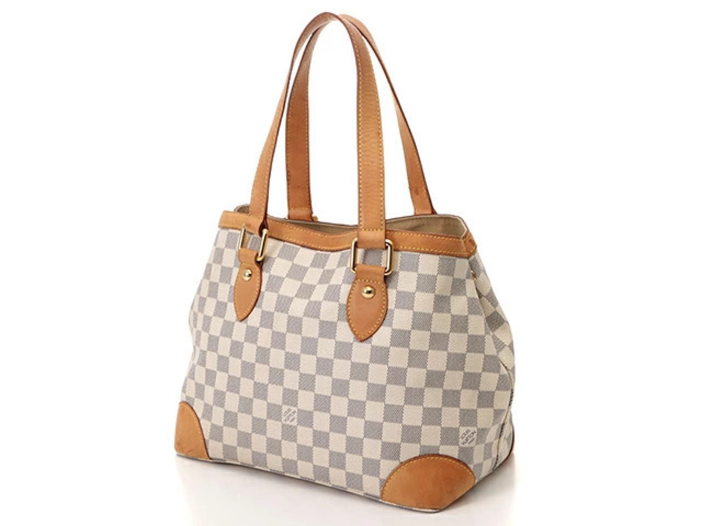 Louis Vuitton White Damier Hampstead Azur White
